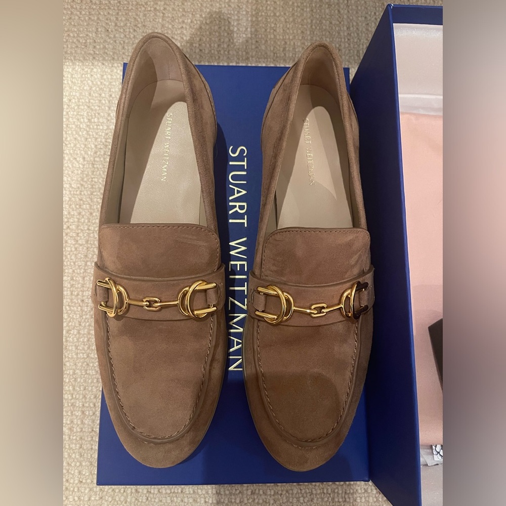 Stuart Weitzman suede loafers